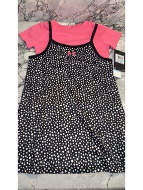 Under Armour Girls Size 5 Black Pink Dress NEW